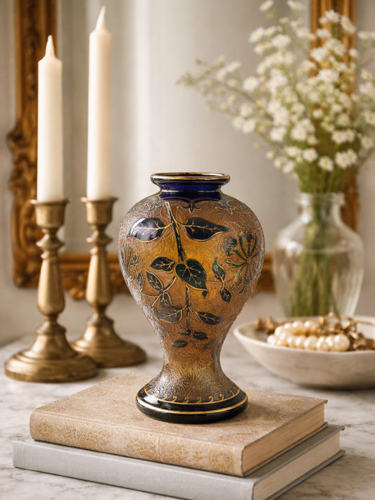 Saint-Louis Art Nouveau Crystal Vase, Désiré Christian Period, C.1900