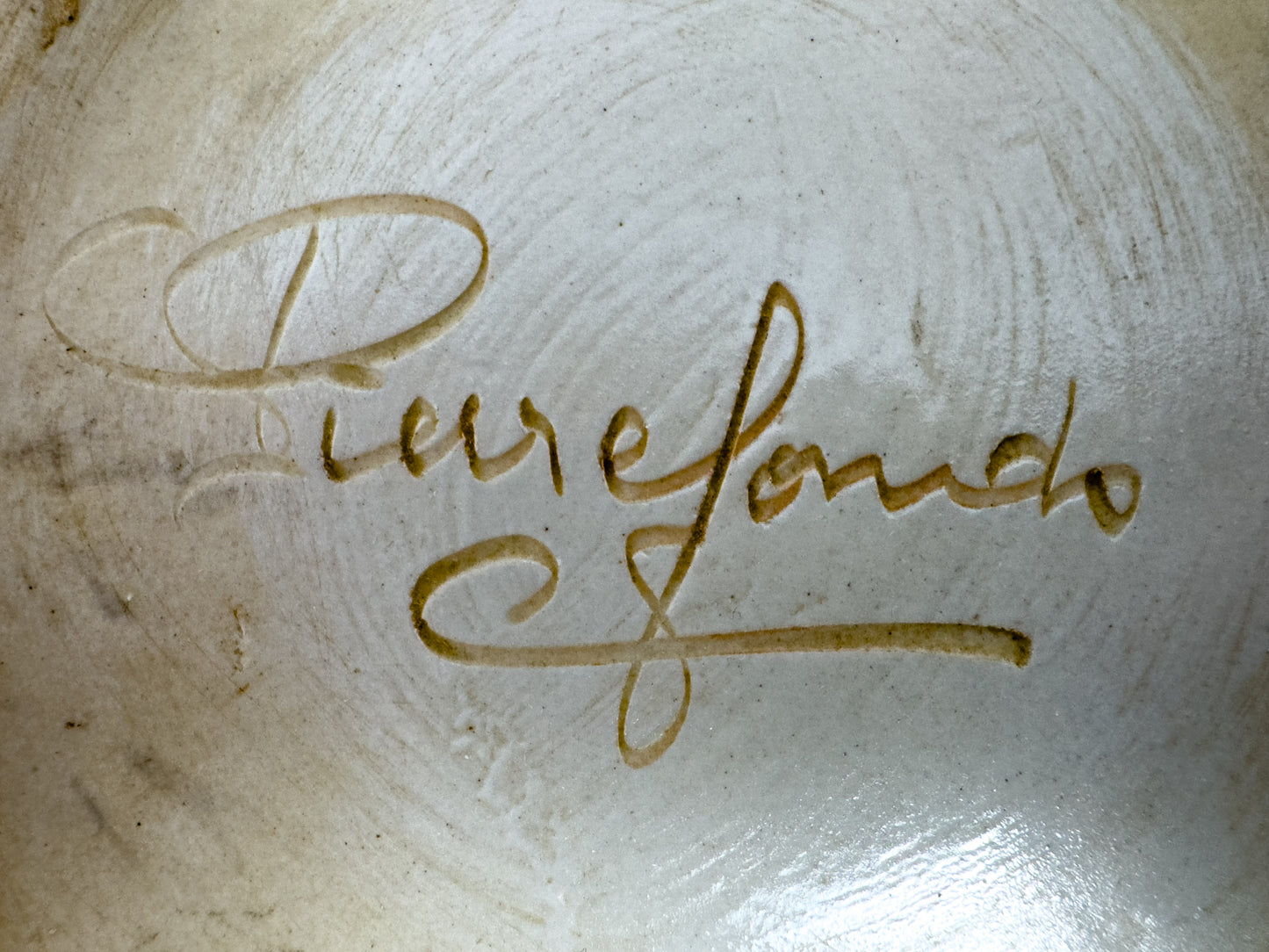 Large French Crystalline Glaze Art Pottery Bowl, Attributed to Pierrefonds