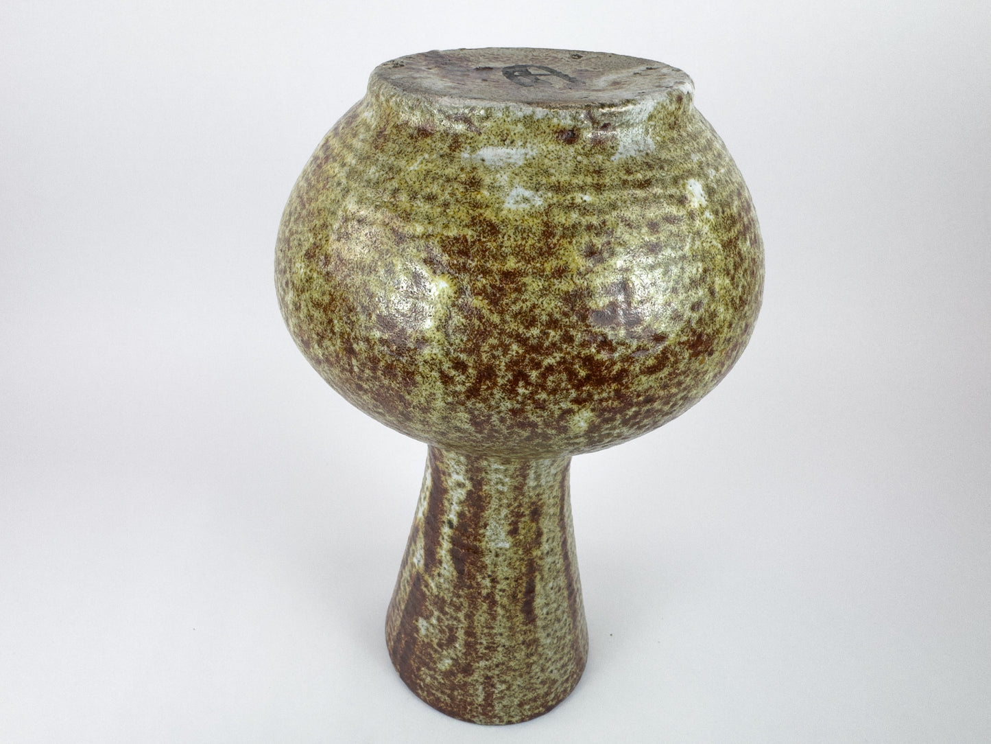 Large Accolay Ceramic Flower Frog Vase, France, c.1960s