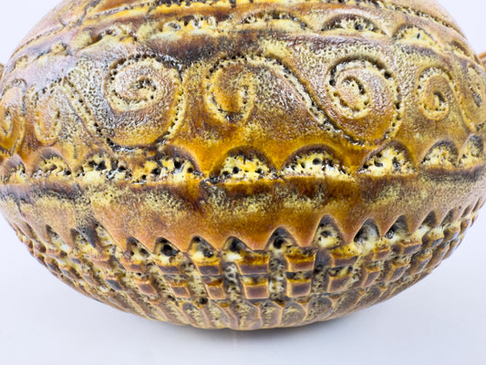 Vallauris Sculptural Ceramic Bowl With Handles, 1960s