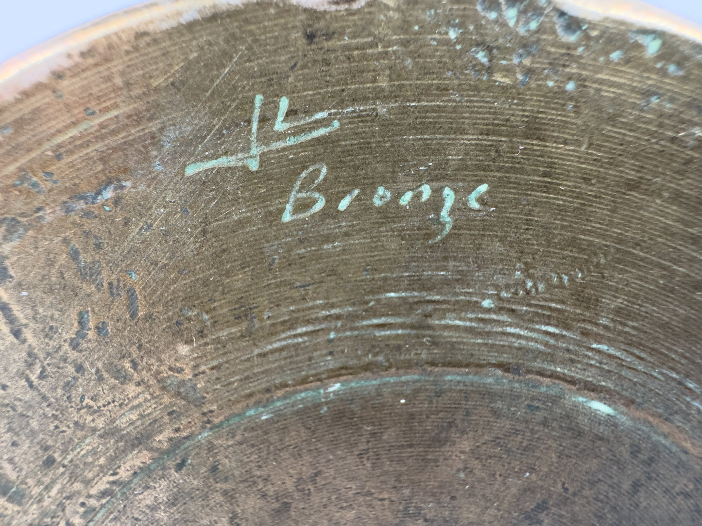 Large Mid-Century Solid Bronze Mortar and Pestle, c. 1950–1970