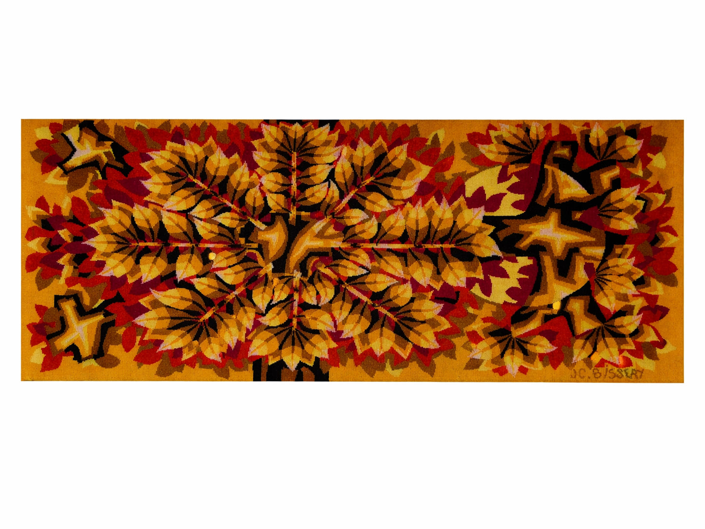 French Mid-Century Modern Wool Tapestry by Jean-Claude Bissery