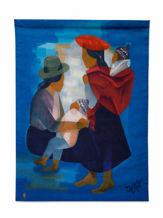 Louis Toffoli “Yucatan” Aubusson Tapestry, Robert Four, 1970s