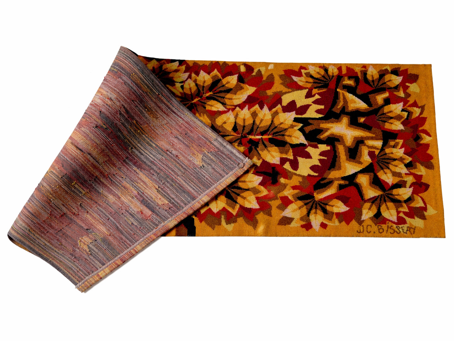 French Mid-Century Modern Wool Tapestry by Jean-Claude Bissery