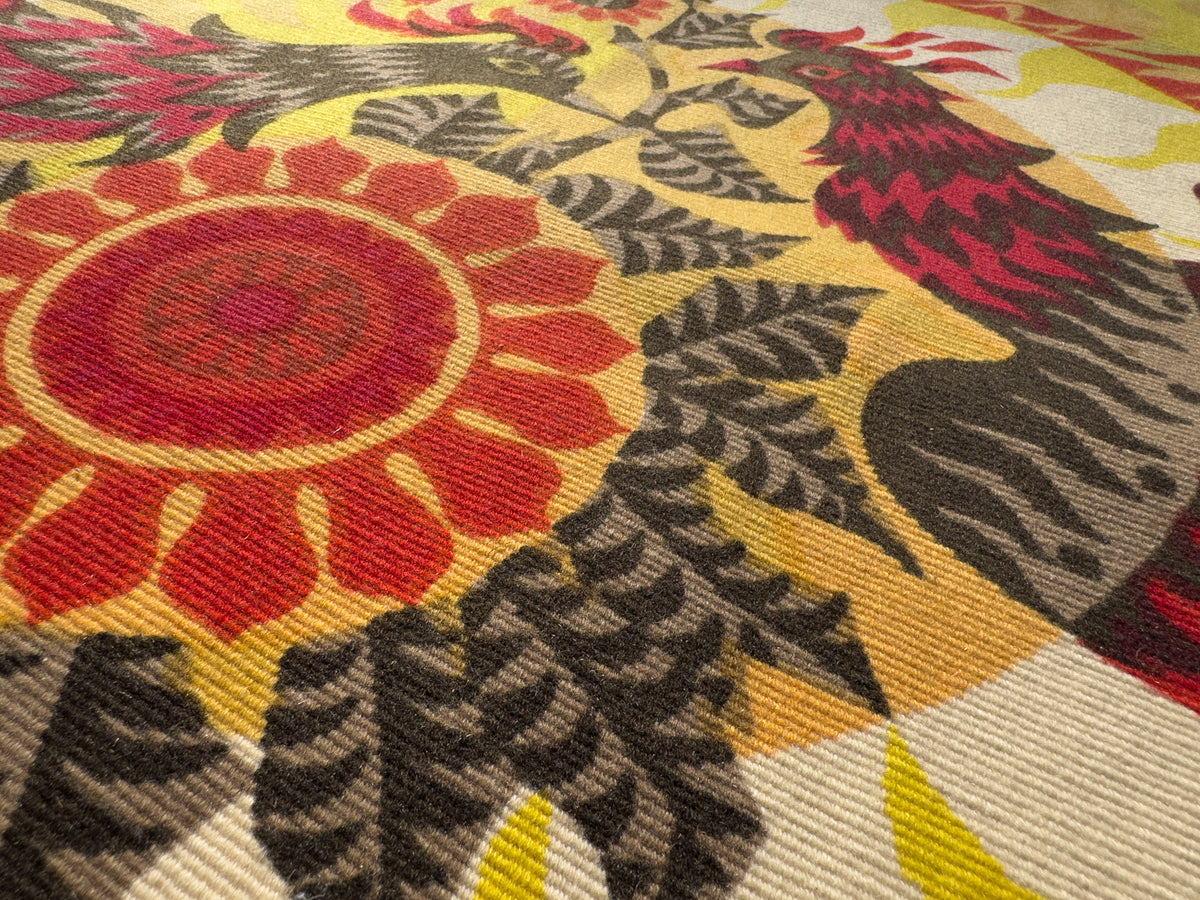 1960s “Les Phénix” Wool Tapestry by Alain Cornic, Atelier Robert Four