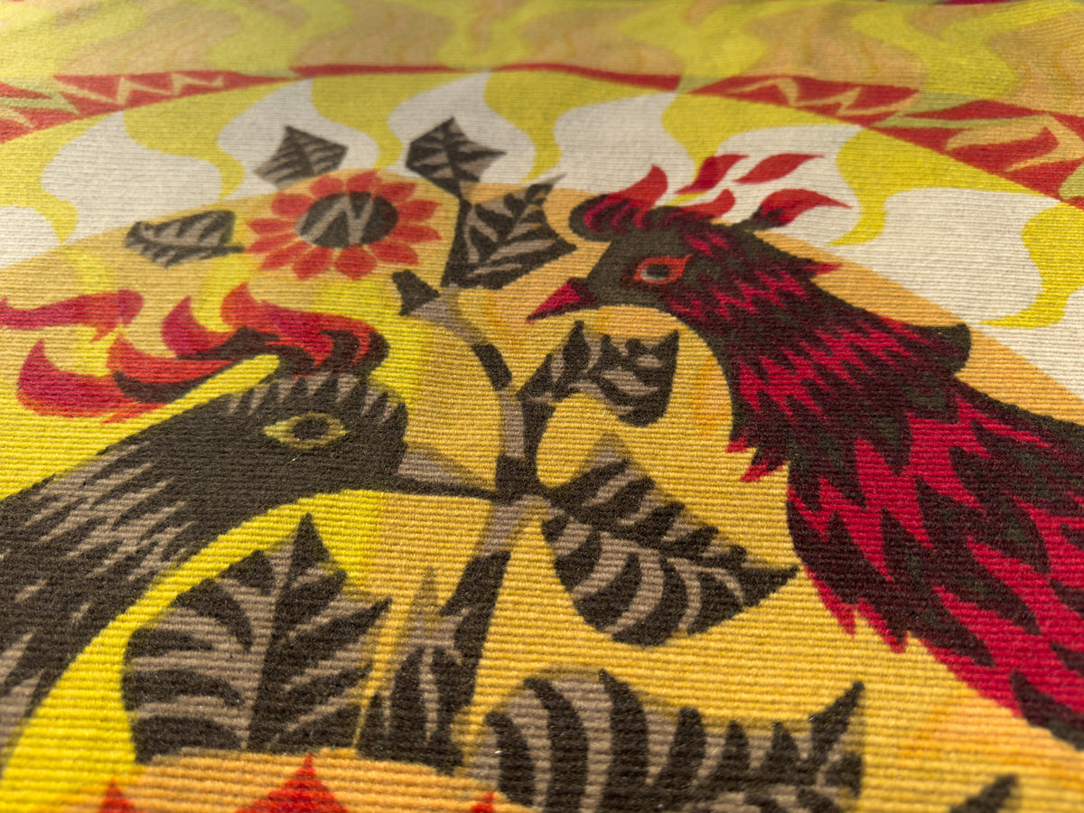 1960s “Les Phénix” Wool Tapestry by Alain Cornic, Atelier Robert Four