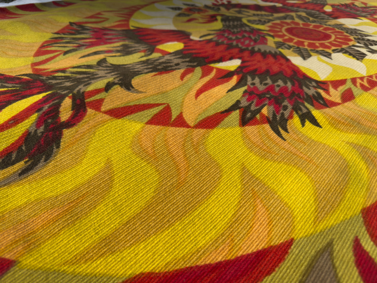1960s “Les Phénix” Wool Tapestry by Alain Cornic, Atelier Robert Four