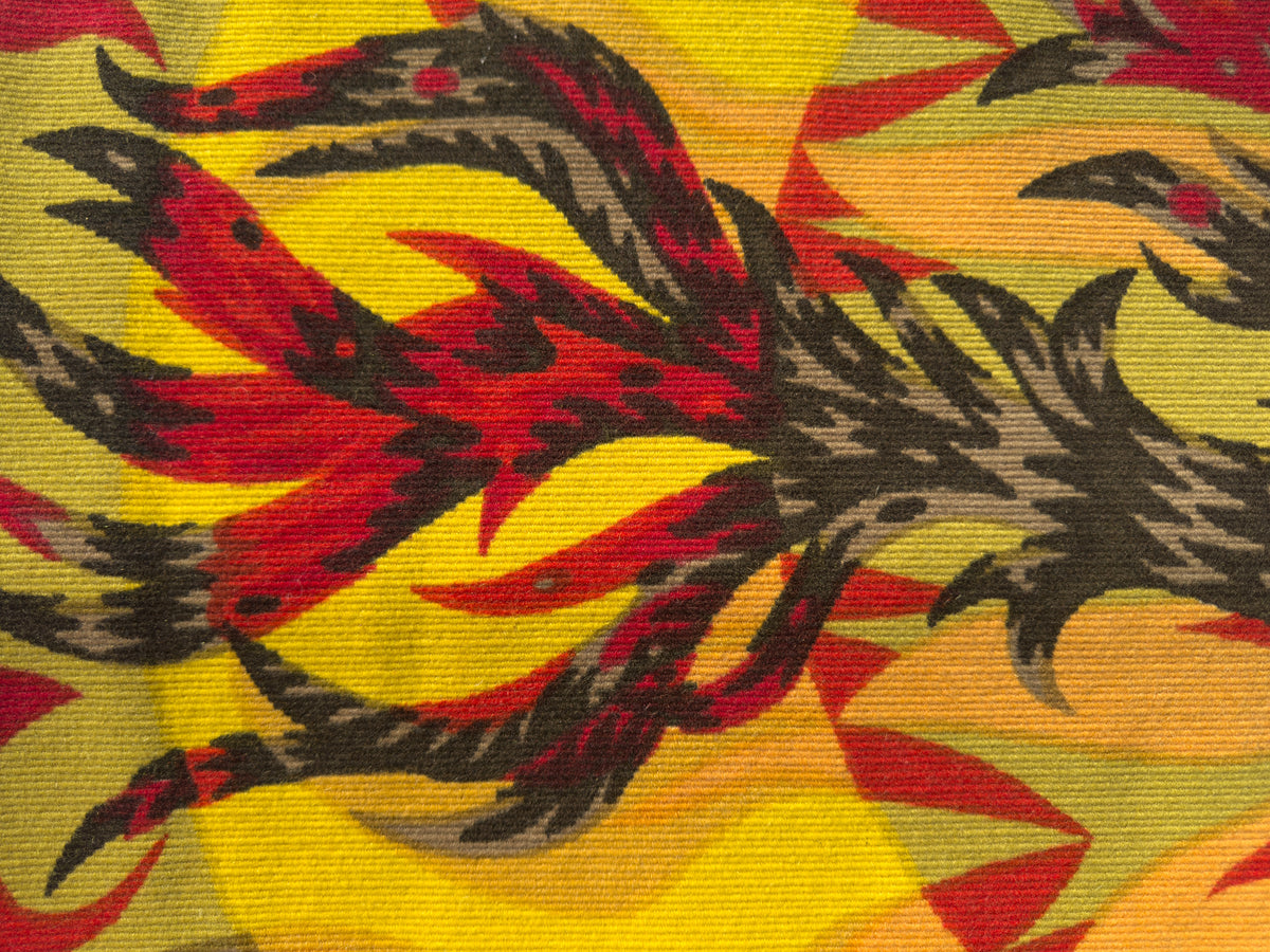 1960s “Les Phénix” Wool Tapestry by Alain Cornic, Atelier Robert Four