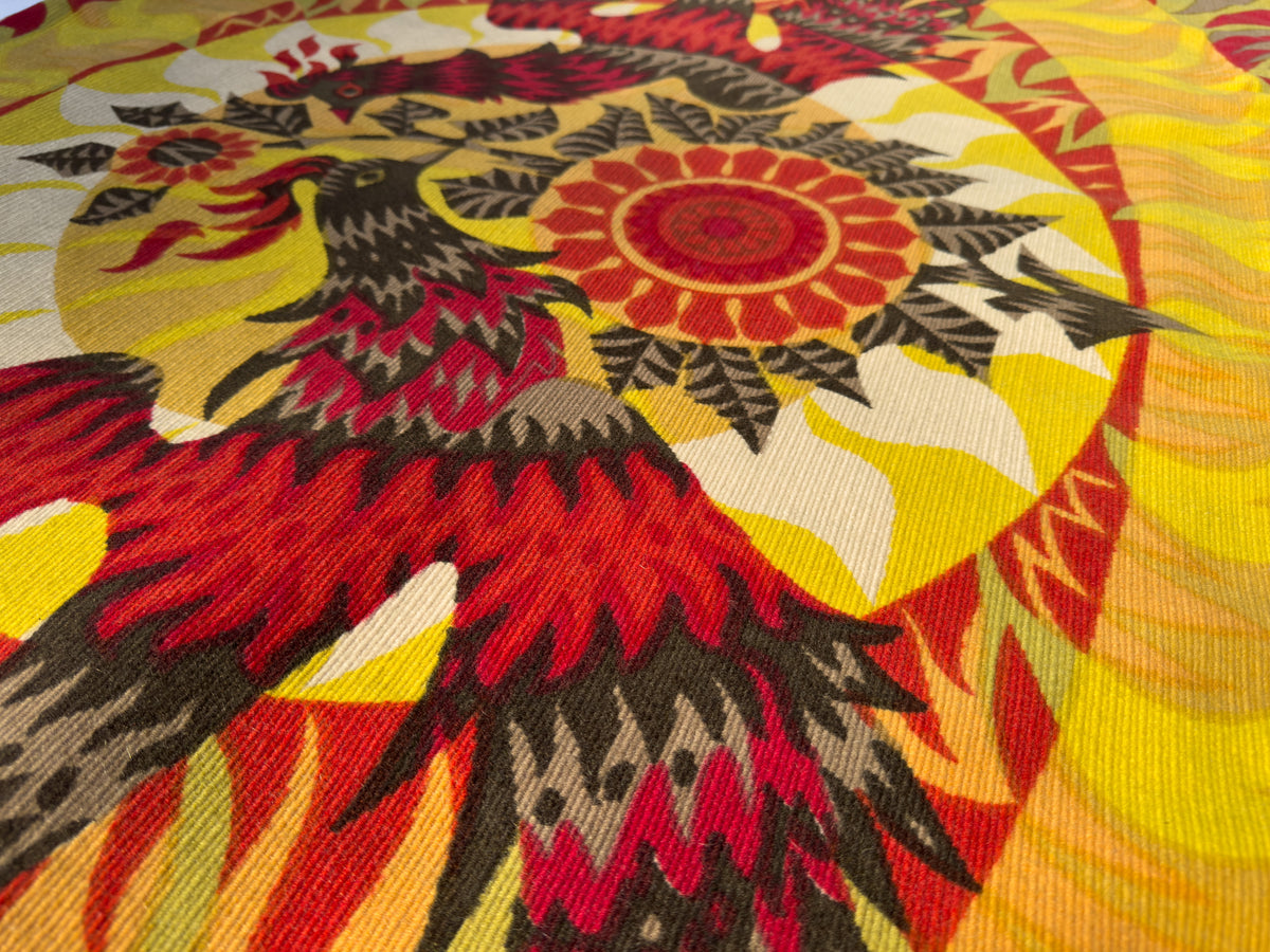 1960s “Les Phénix” Wool Tapestry by Alain Cornic, Atelier Robert Four