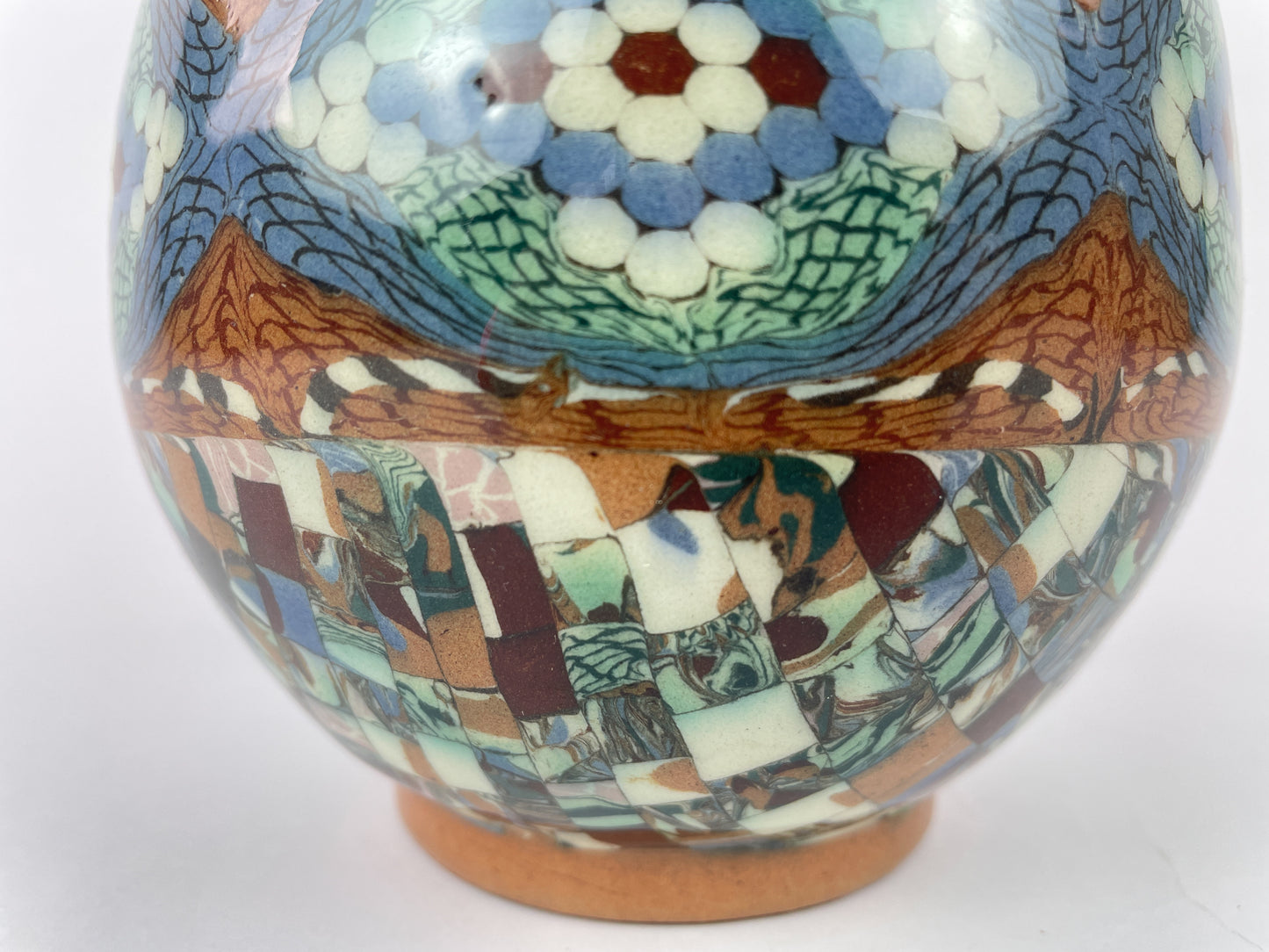 Jean Gerbino Mosaic Ceramic Vase, Vallauris, France, Mid-20th Century