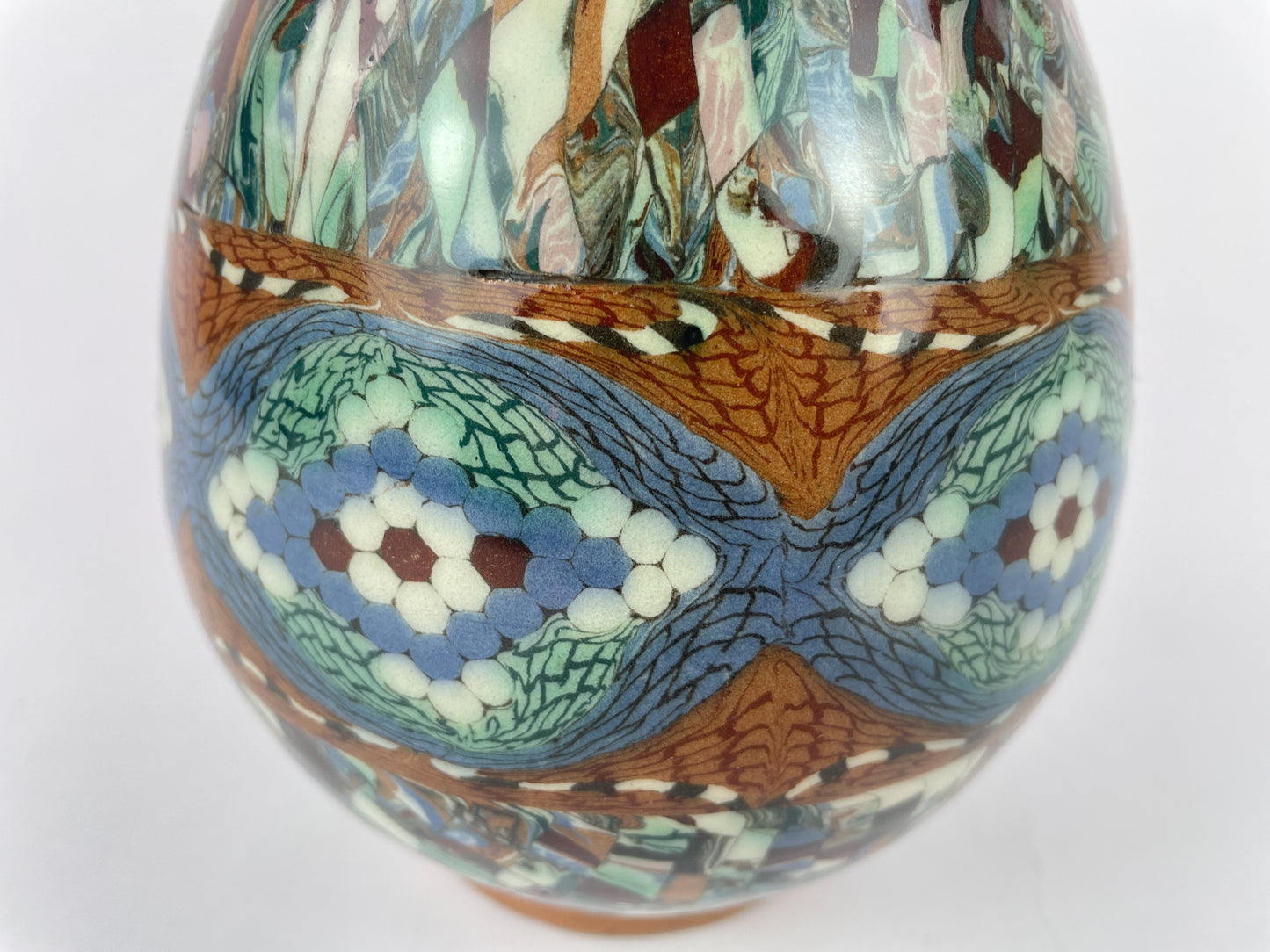 Jean Gerbino Mosaic Ceramic Vase, Vallauris, France, Mid-20th Century