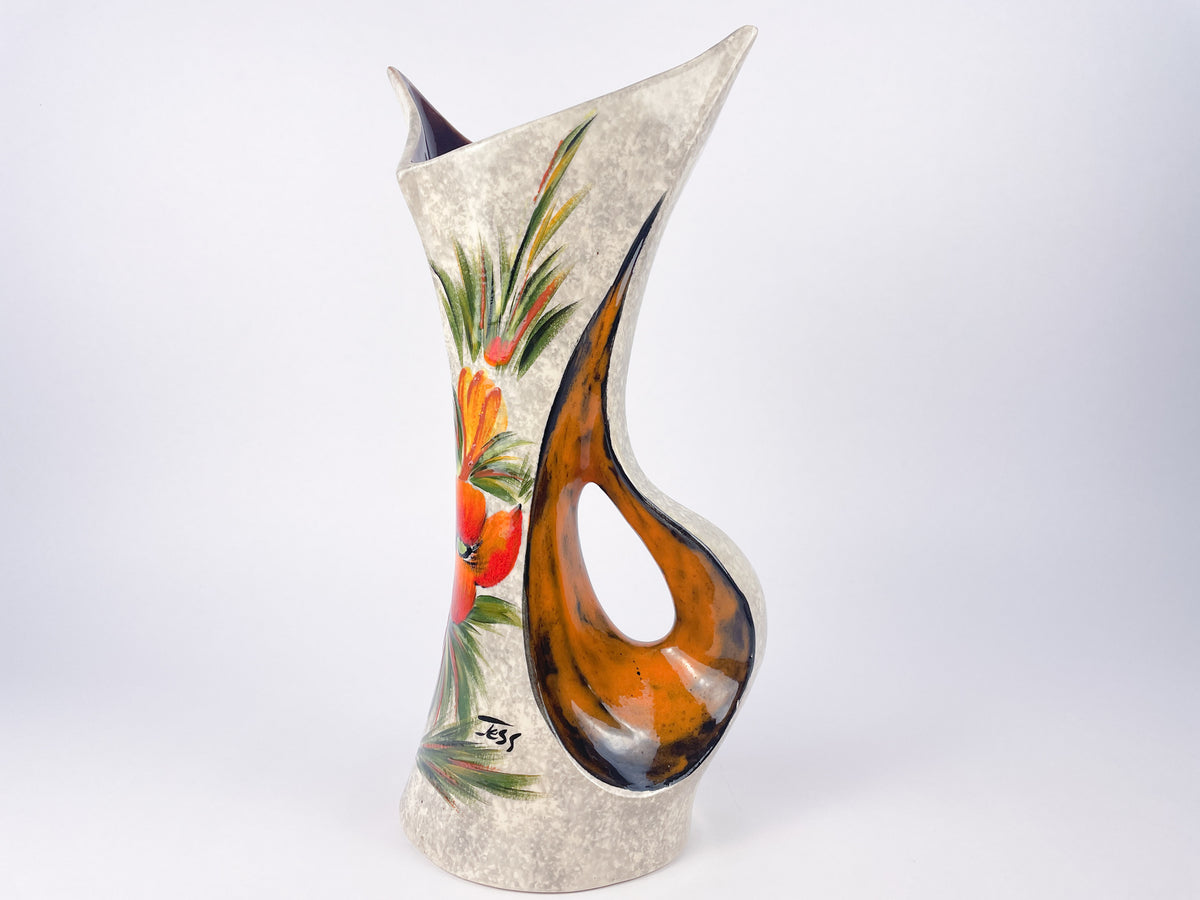 Tess Villenauxe Sculptural Ceramic Vase, France, c.1960s