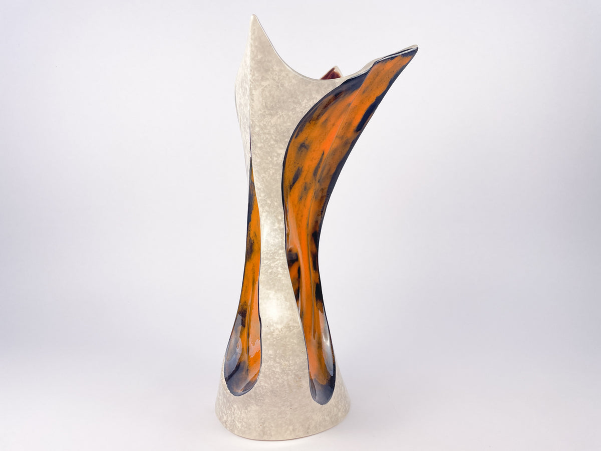 Tess Villenauxe Sculptural Ceramic Vase, France, c.1960s
