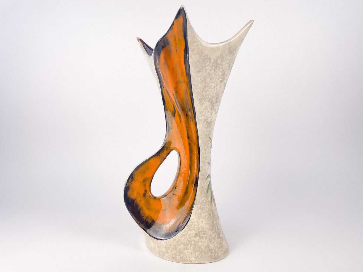 Tess Villenauxe Sculptural Ceramic Vase, France, c.1960s