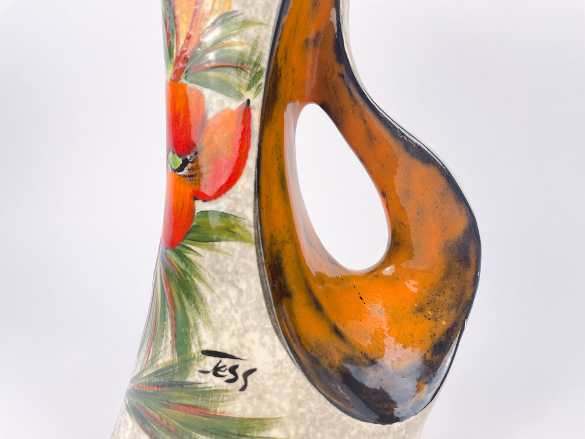 Tess Villenauxe Sculptural Ceramic Vase, France, c.1960s
