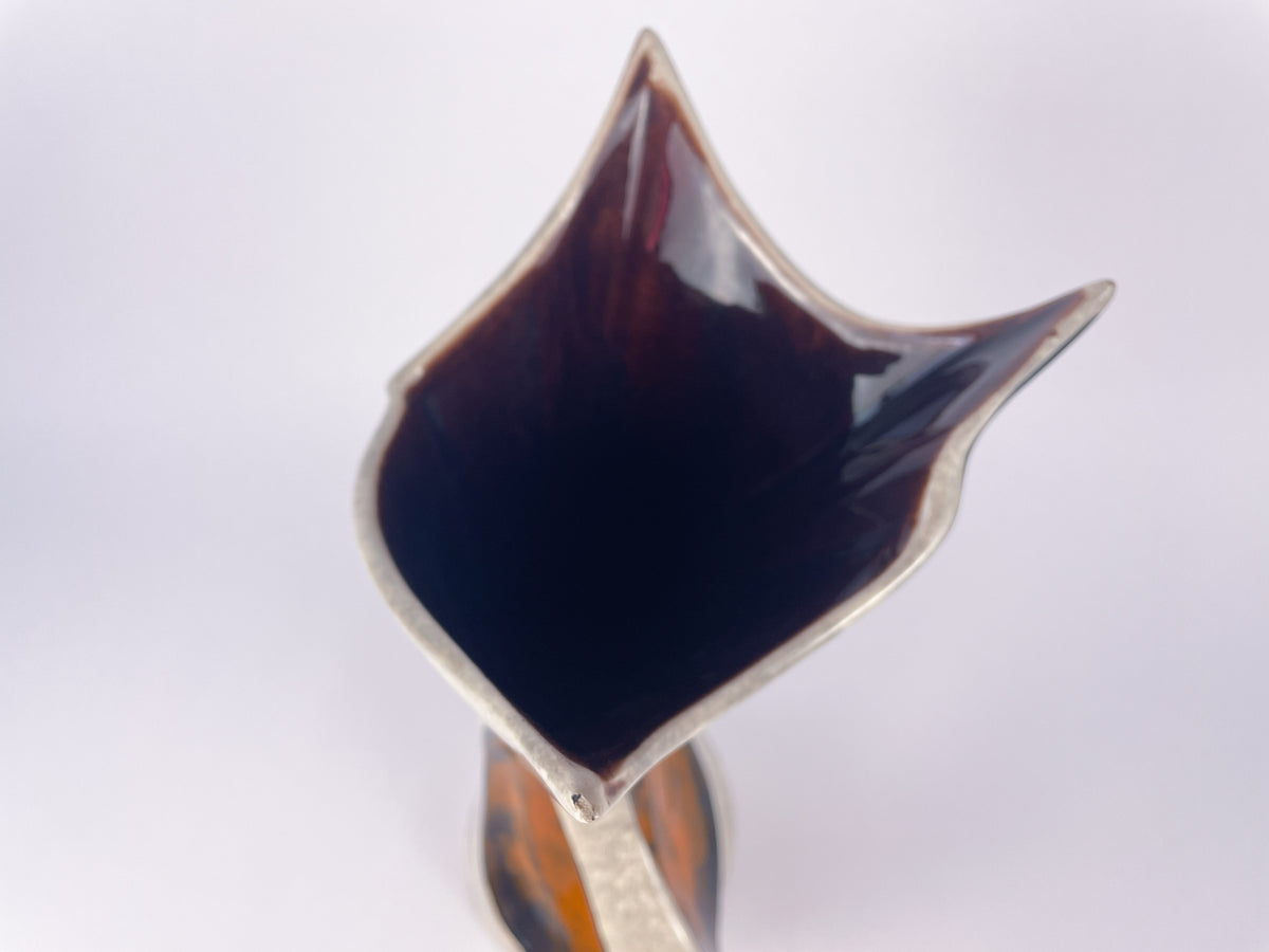 Tess Villenauxe Sculptural Ceramic Vase, France, c.1960s