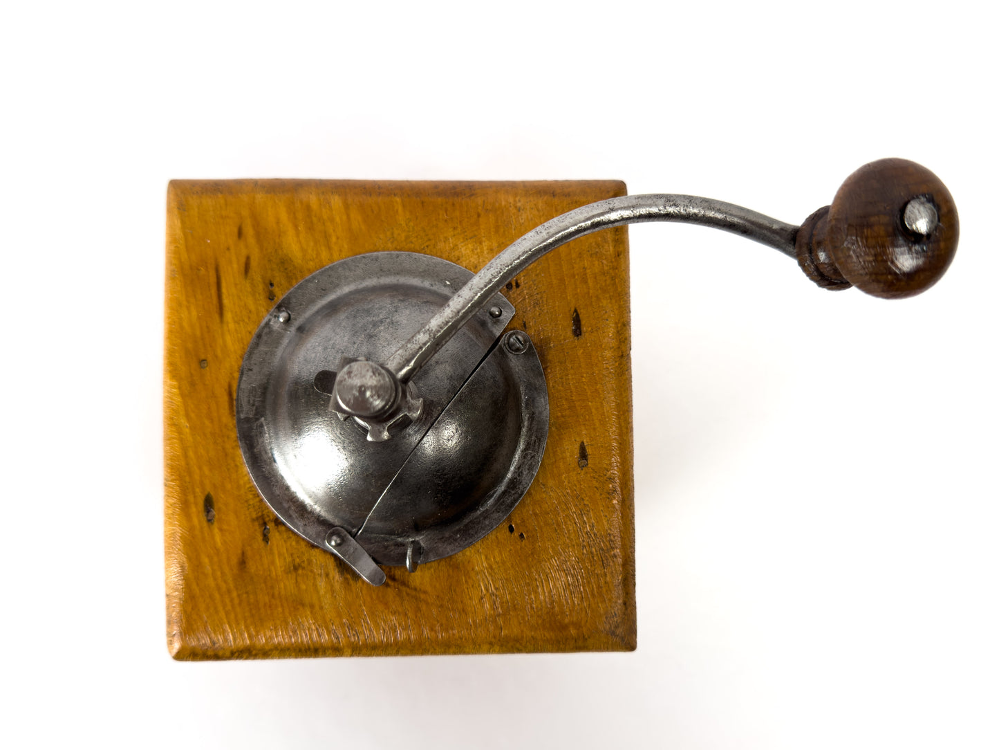 Vintage Japy Frères Wooden Manual Coffee Grinder, c. 1920s–1940s