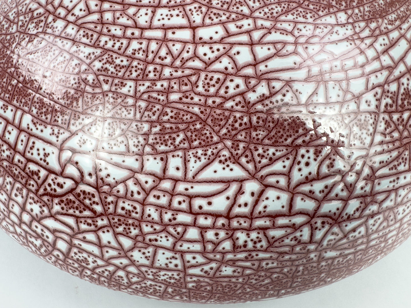 Large Signed Accolay Ceramic Fruit Bowl with Twisted Handles, French, Circa 1960s