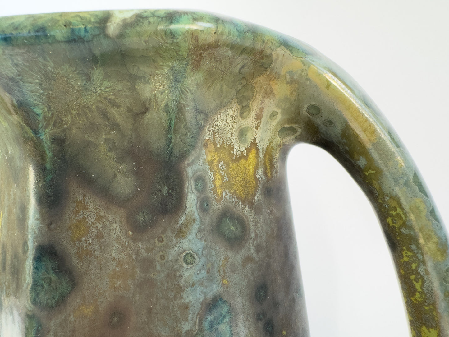 Large Art Deco Crystalline Glaze Stoneware Vase by Pierrefonds, France, c. 1925–1935