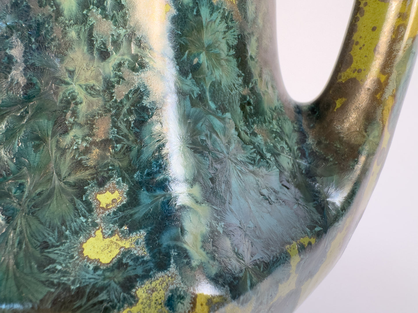 Large Art Deco Crystalline Glaze Stoneware Vase by Pierrefonds, France, c. 1925–1935