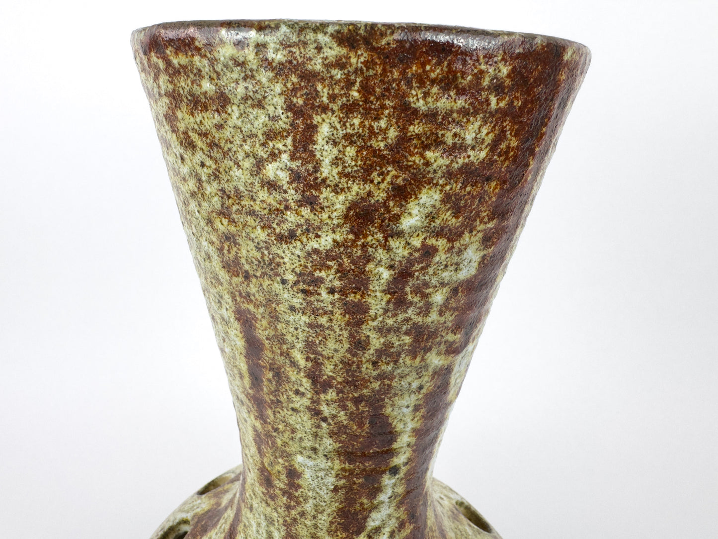 Large Accolay Ceramic Flower Frog Vase, France, c.1960s