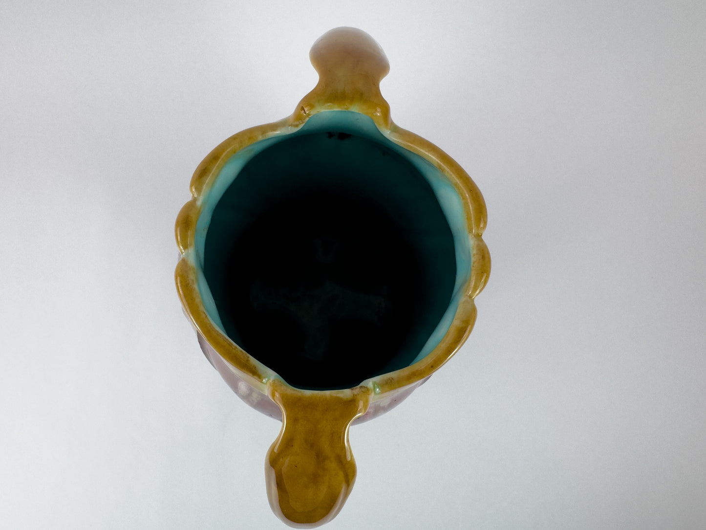 Large Art Nouveau Barbotine Vase by L’Herminie-Declercq, Faïencerie d’Orchies, France, c.1900