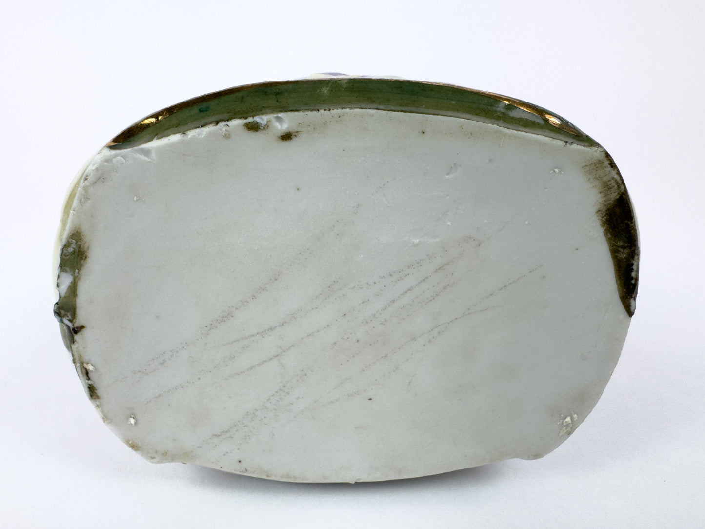 Art Nouveau Porcelain Vase with Floral Décor and Gilded Handles, c. 1900