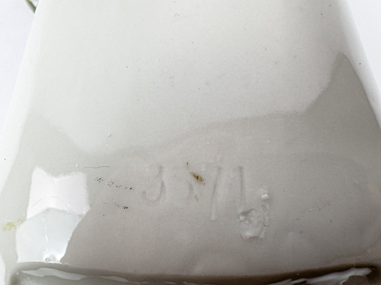 Art Nouveau Porcelain Vase with Floral Décor and Gilded Handles, c. 1900