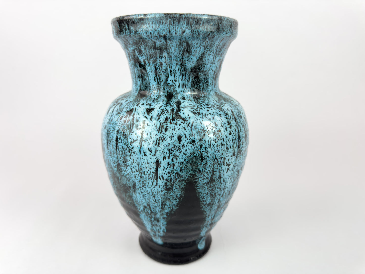 Accolay Turquoise Glaze Ceramic Vase – French Mid-Century