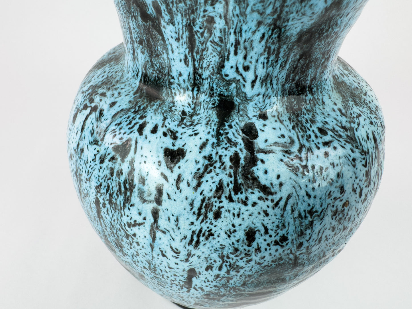 Accolay Turquoise Glaze Ceramic Vase – French Mid-Century