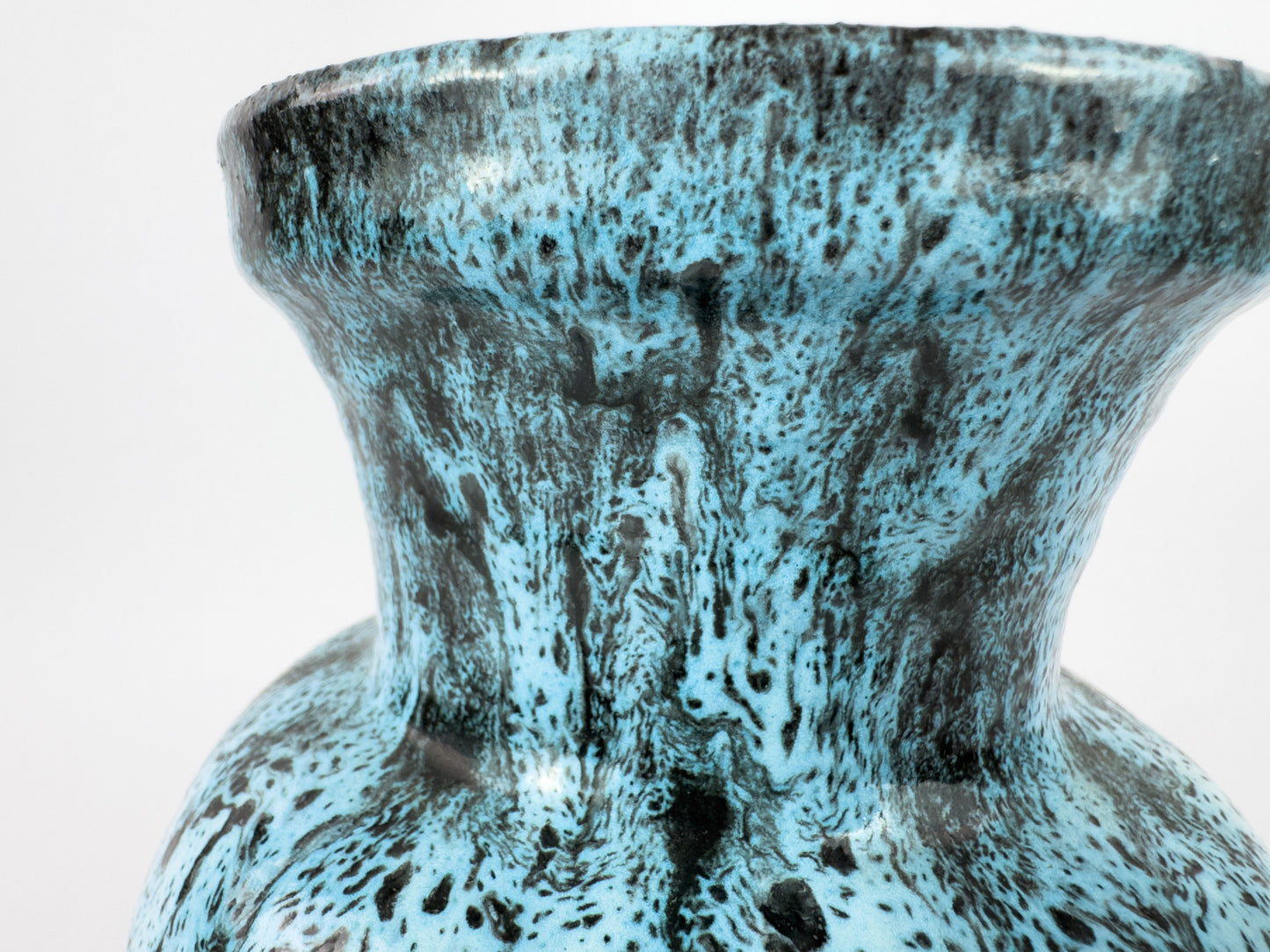 Accolay Turquoise Glaze Ceramic Vase – French Mid-Century