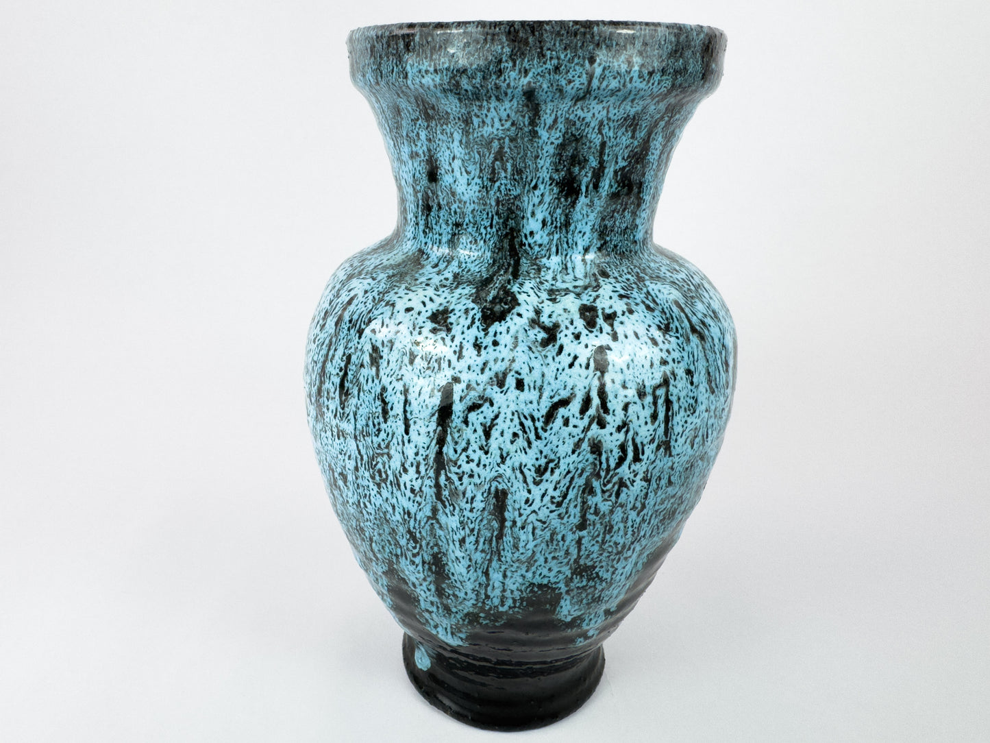 Accolay Turquoise Glaze Ceramic Vase – French Mid-Century