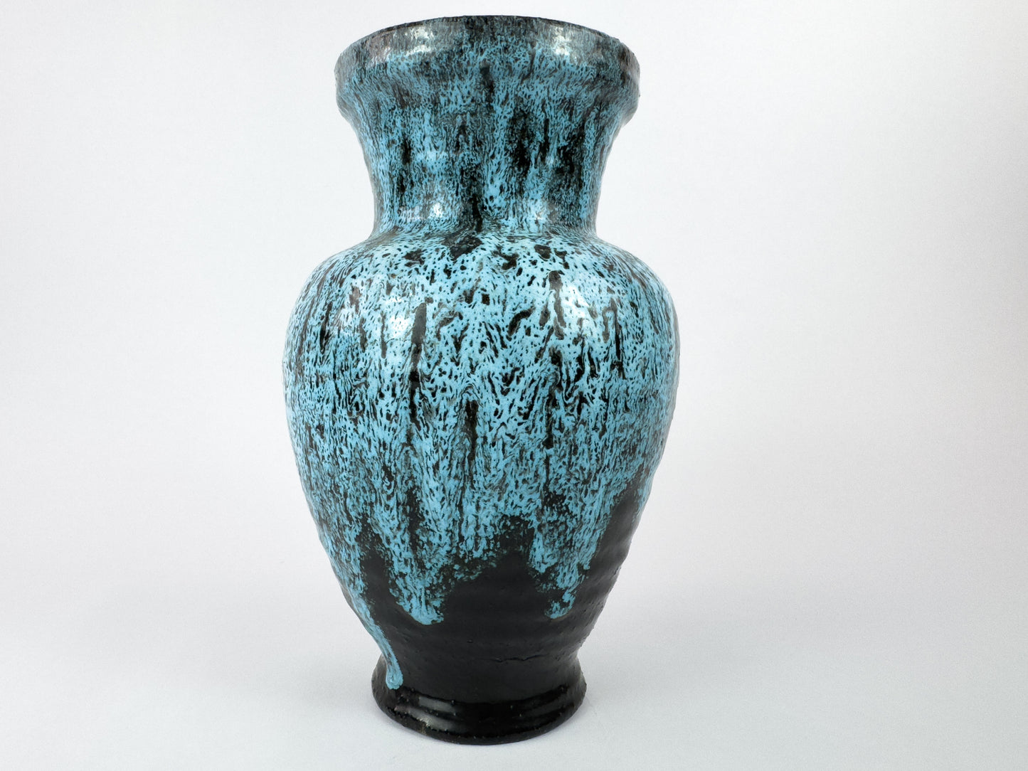 Accolay Turquoise Glaze Ceramic Vase – French Mid-Century
