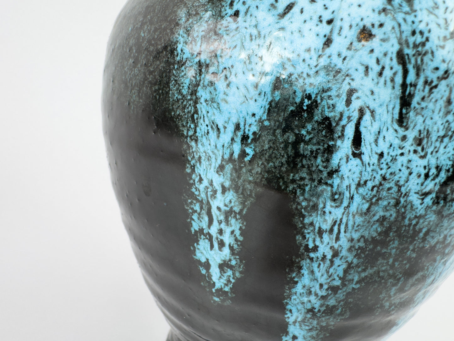 Accolay Turquoise Glaze Ceramic Vase – French Mid-Century