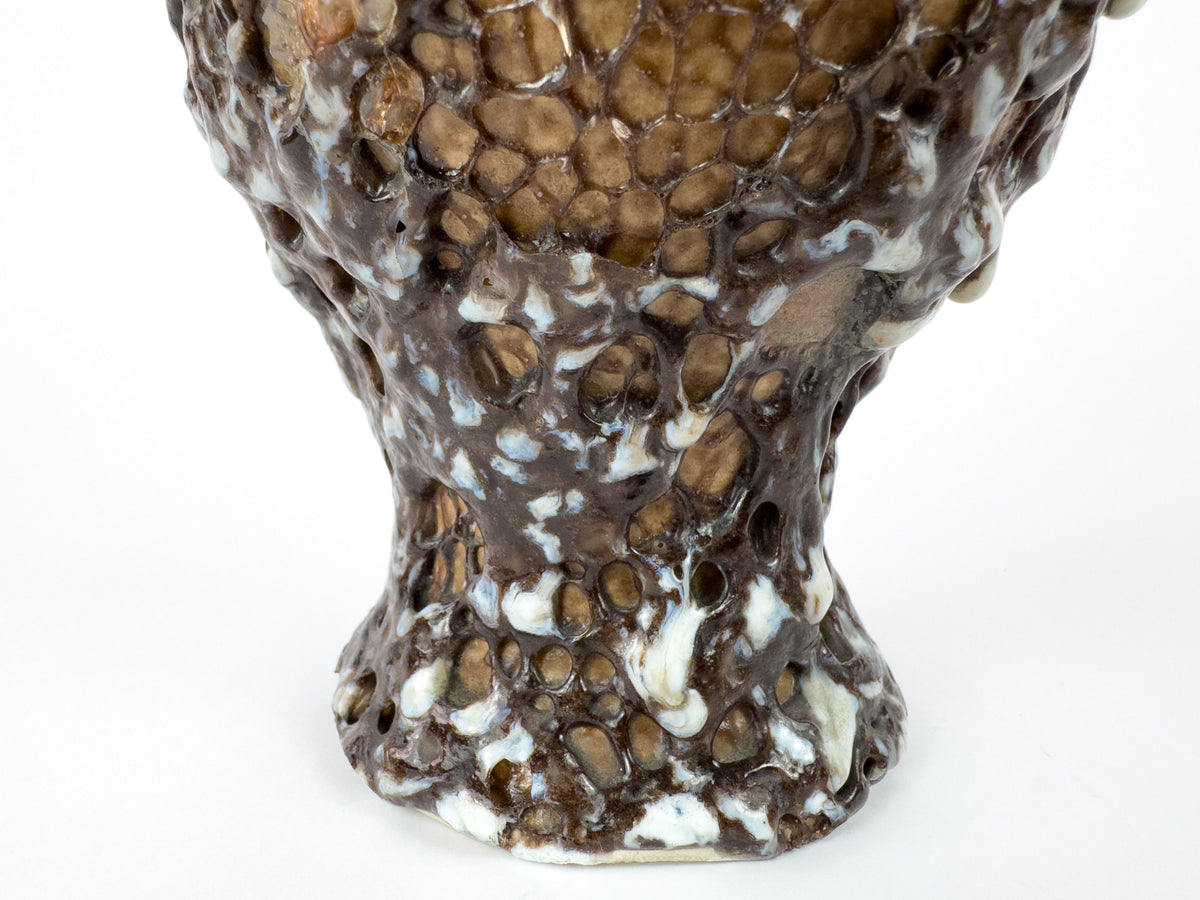 Marius Giuge Vallauris Textured Ceramic Pichet, France, Mid-Century