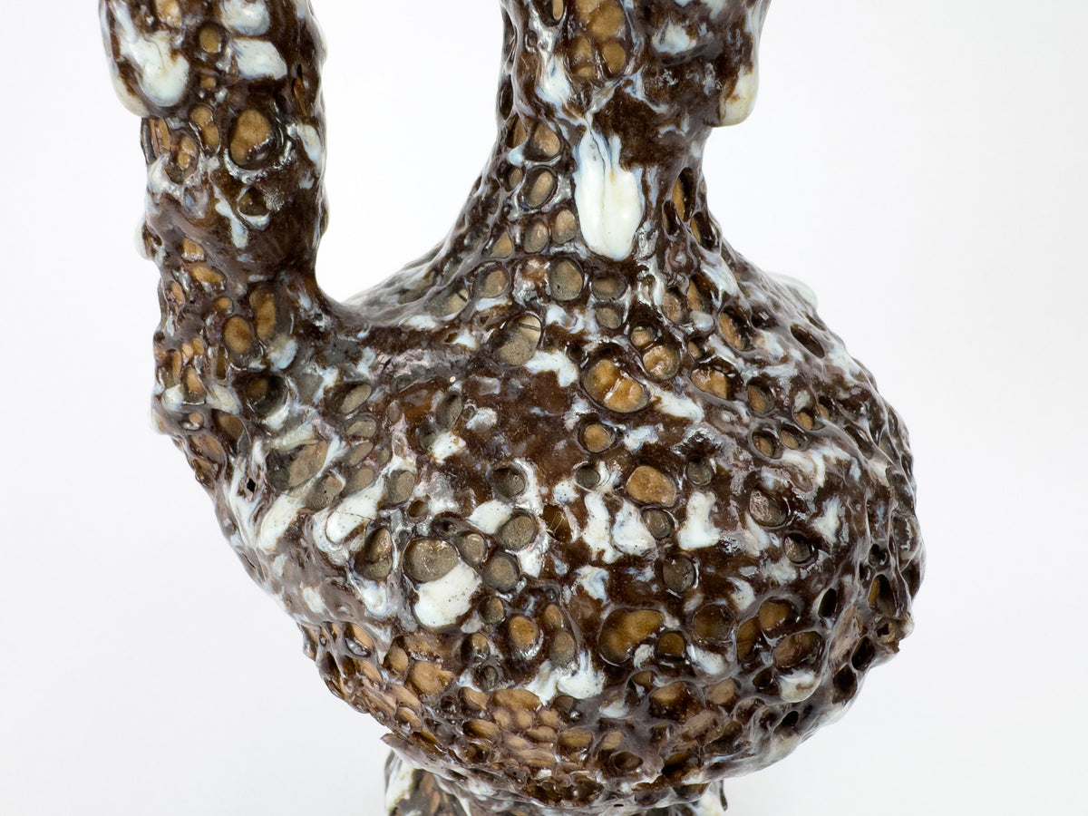 Marius Giuge Vallauris Textured Ceramic Pichet, France, Mid-Century