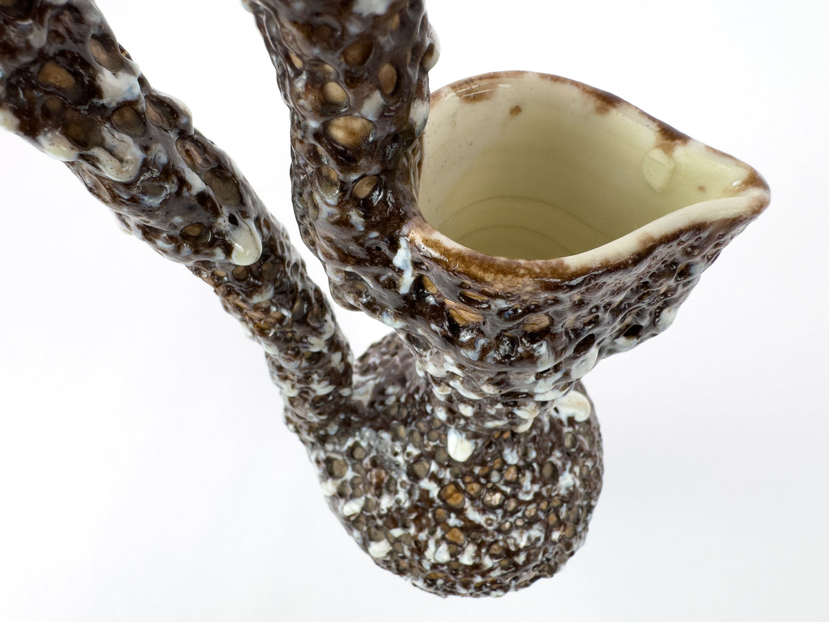 Marius Giuge Vallauris Textured Ceramic Pichet, France, Mid-Century