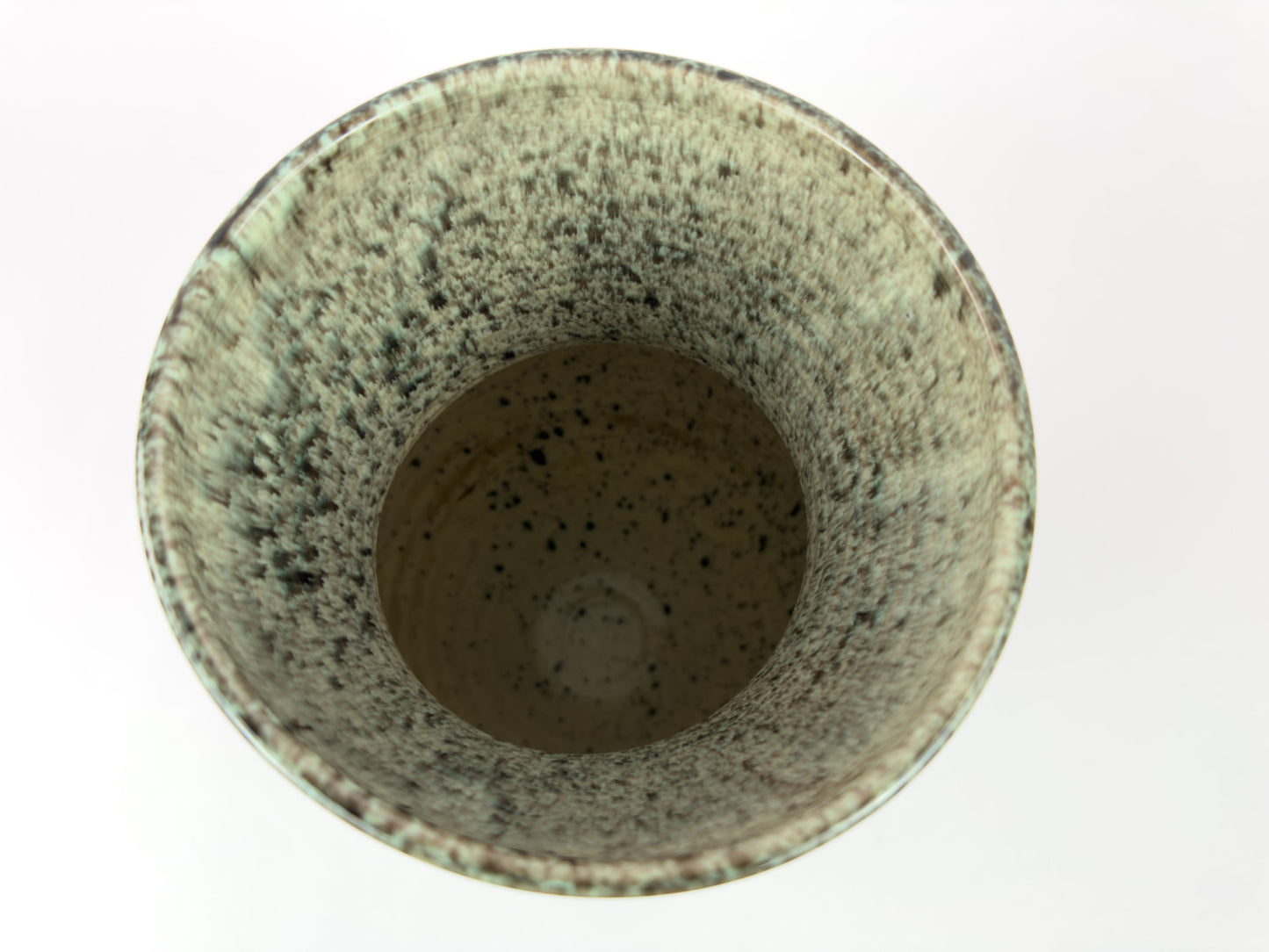 Mid-Century French Accolay Ribbed Stoneware Vase, c 1960