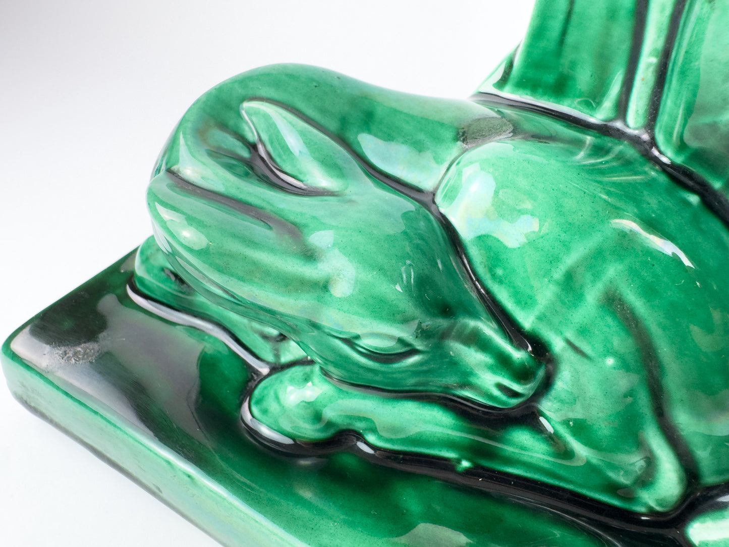 Monumental French Art Deco Ceramic Sculpture ‘Stag, Doe & Fawn’ by Charles Lemanceau, Circa 1930s