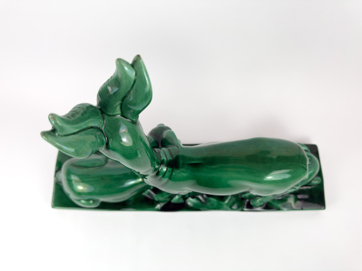 Monumental French Art Deco Ceramic Sculpture ‘Stag, Doe & Fawn’ by Charles Lemanceau, Circa 1930s