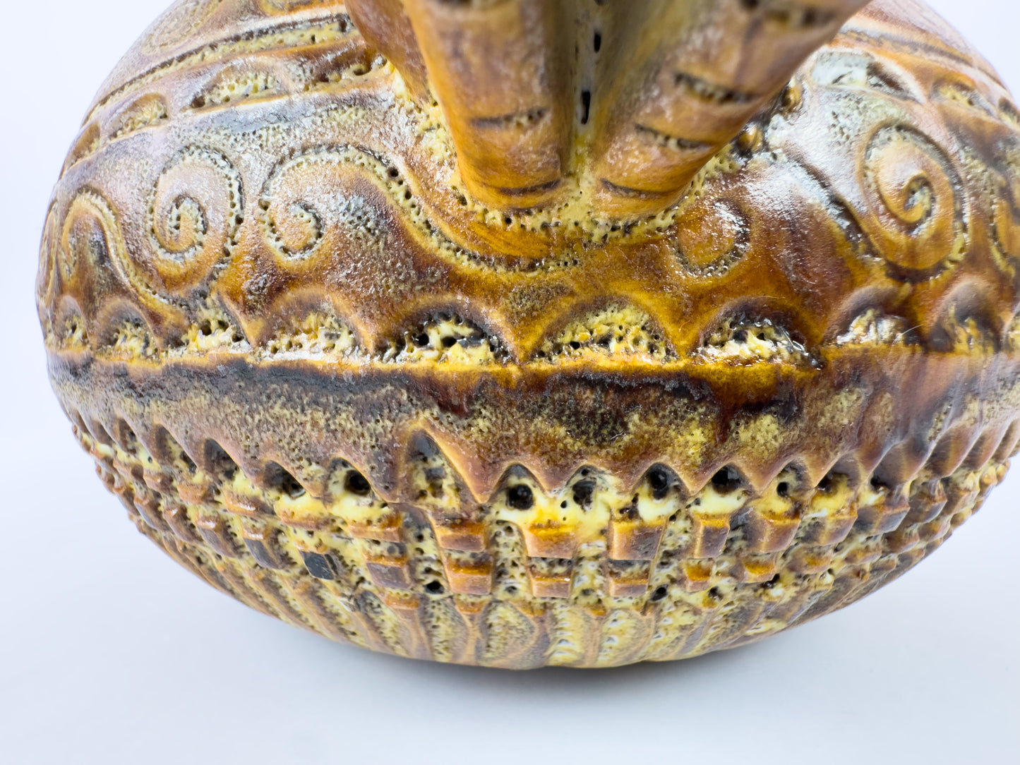 Vallauris Sculptural Ceramic Bowl With Handles, 1960s