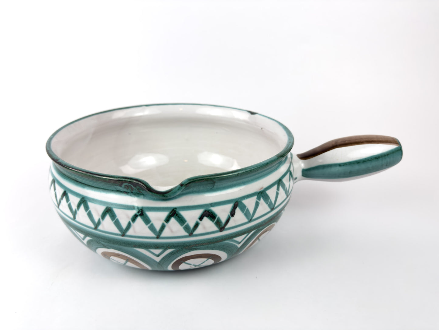 Robert Picault Vallauris Ceramic Caquelon (Fondue Pot), c. 1950s