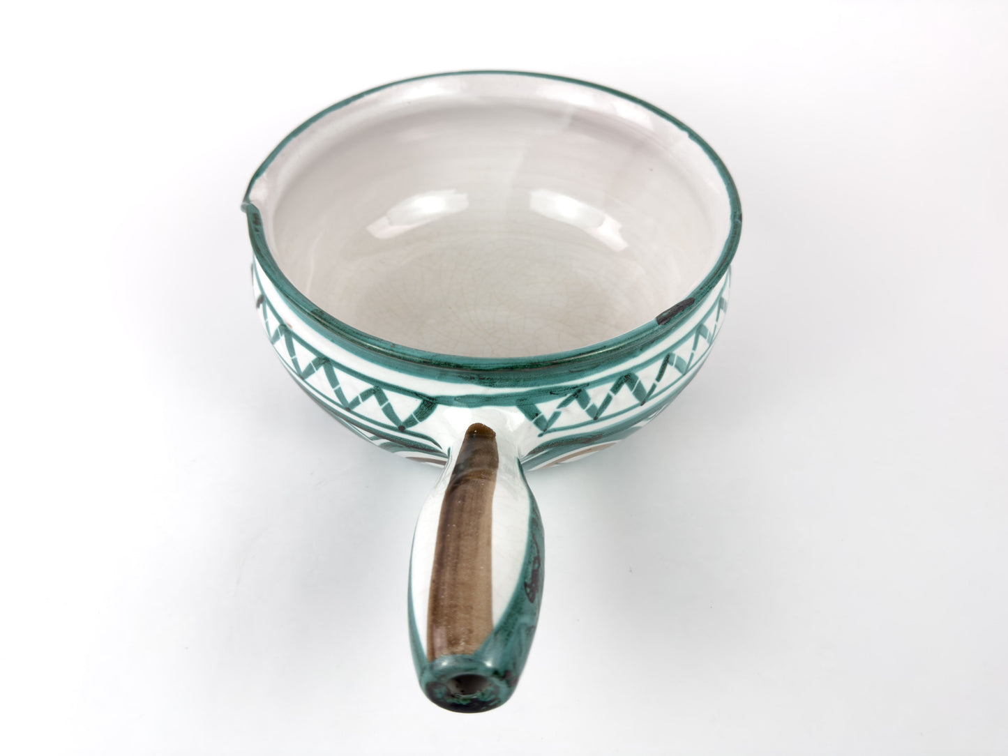 Robert Picault Vallauris Ceramic Caquelon (Fondue Pot), c. 1950s