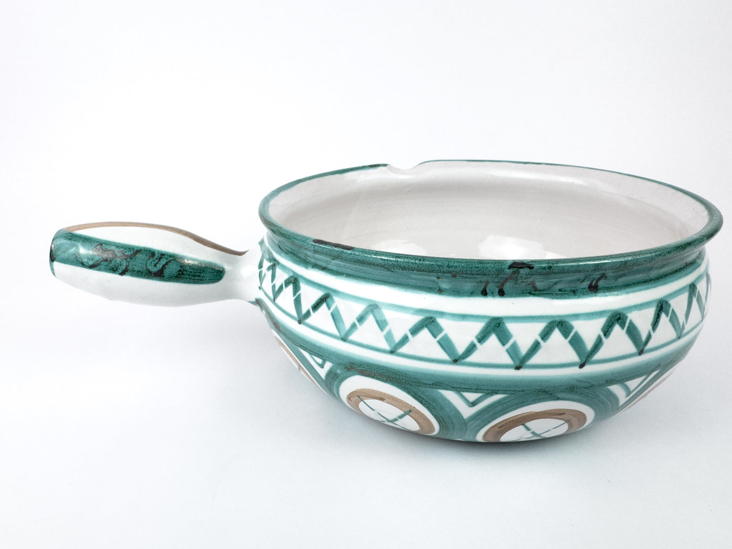Robert Picault Vallauris Ceramic Caquelon (Fondue Pot), c. 1950s