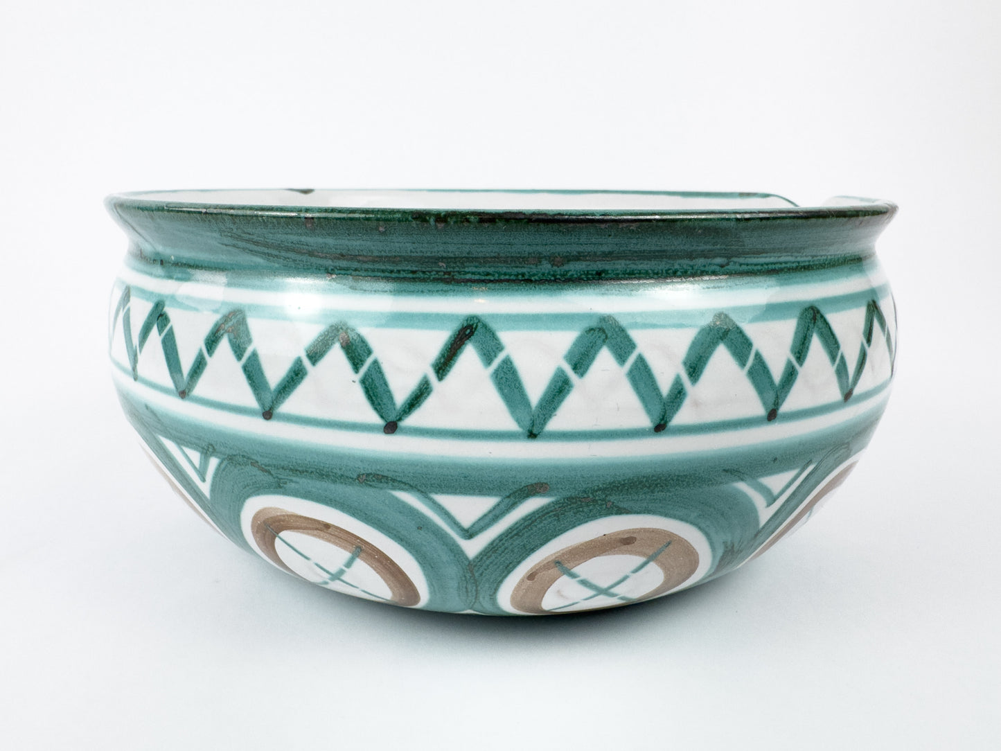 Robert Picault Vallauris Ceramic Caquelon (Fondue Pot), c. 1950s