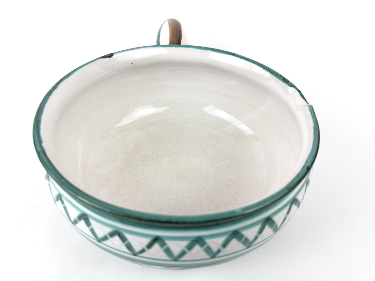 Robert Picault Vallauris Ceramic Caquelon (Fondue Pot), c. 1950s
