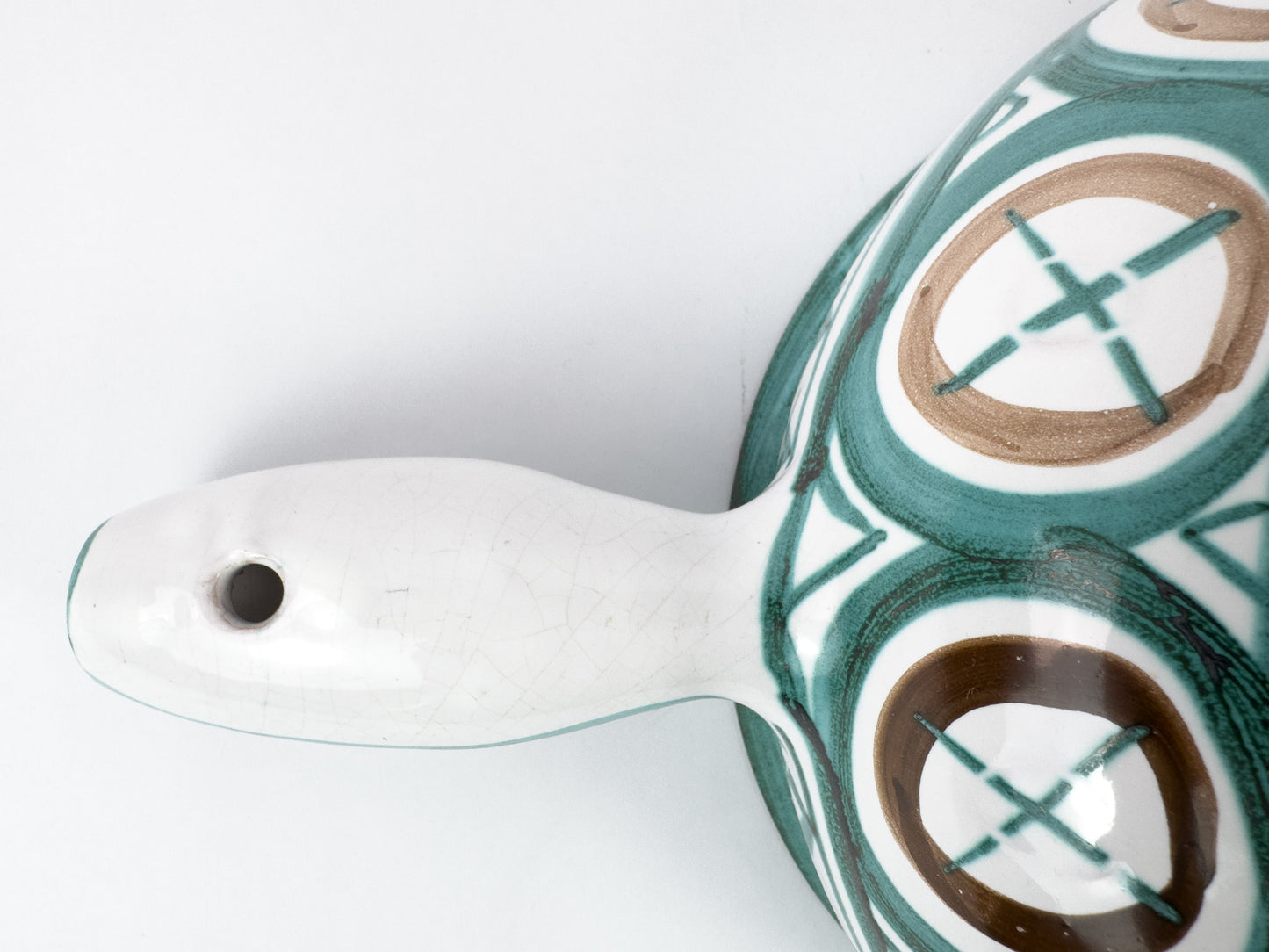 Robert Picault Vallauris Ceramic Caquelon (Fondue Pot), c. 1950s