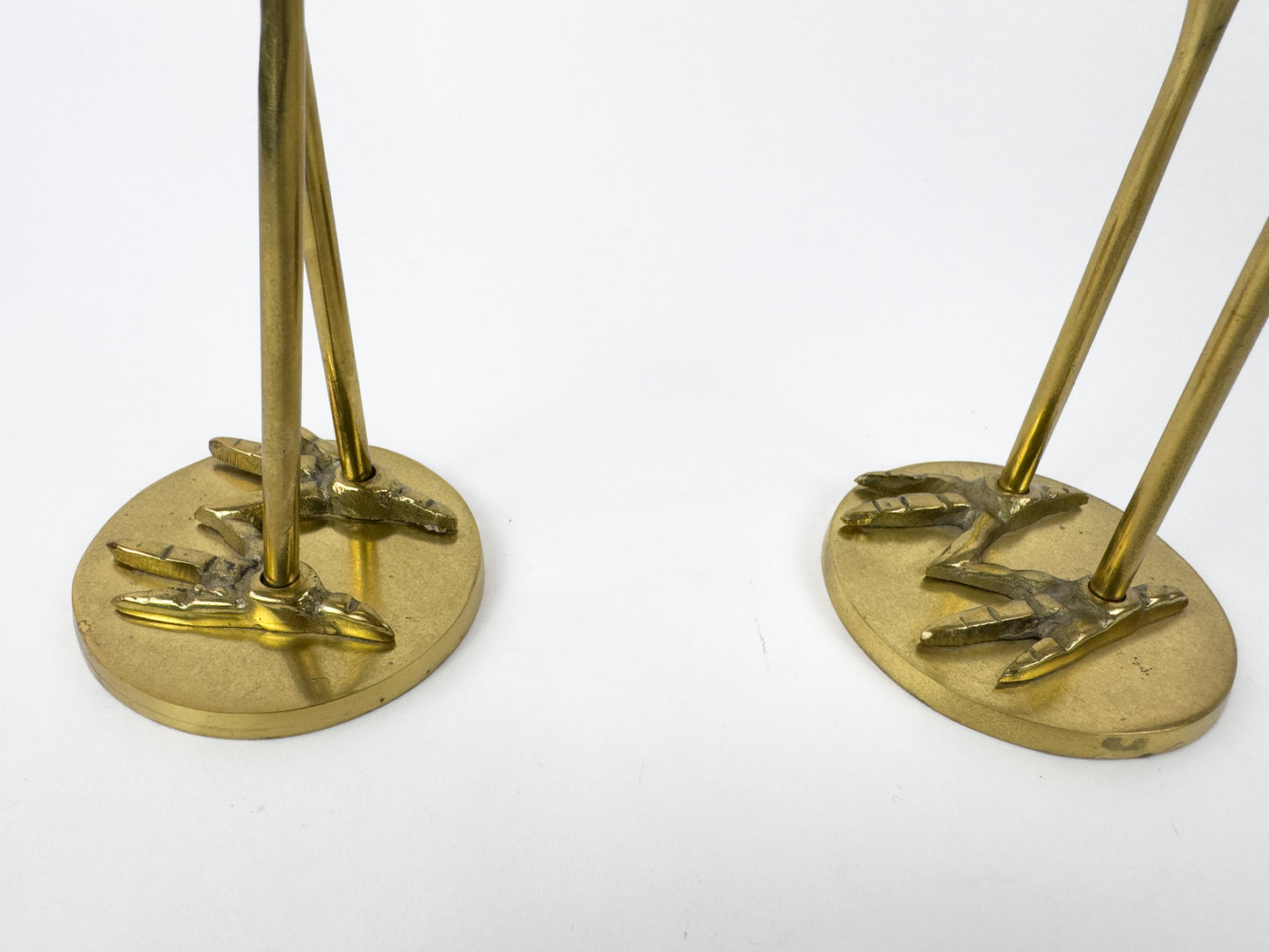 Mid-Century Brass Herons by Gilde Handwerk, 1960s, Set of 2