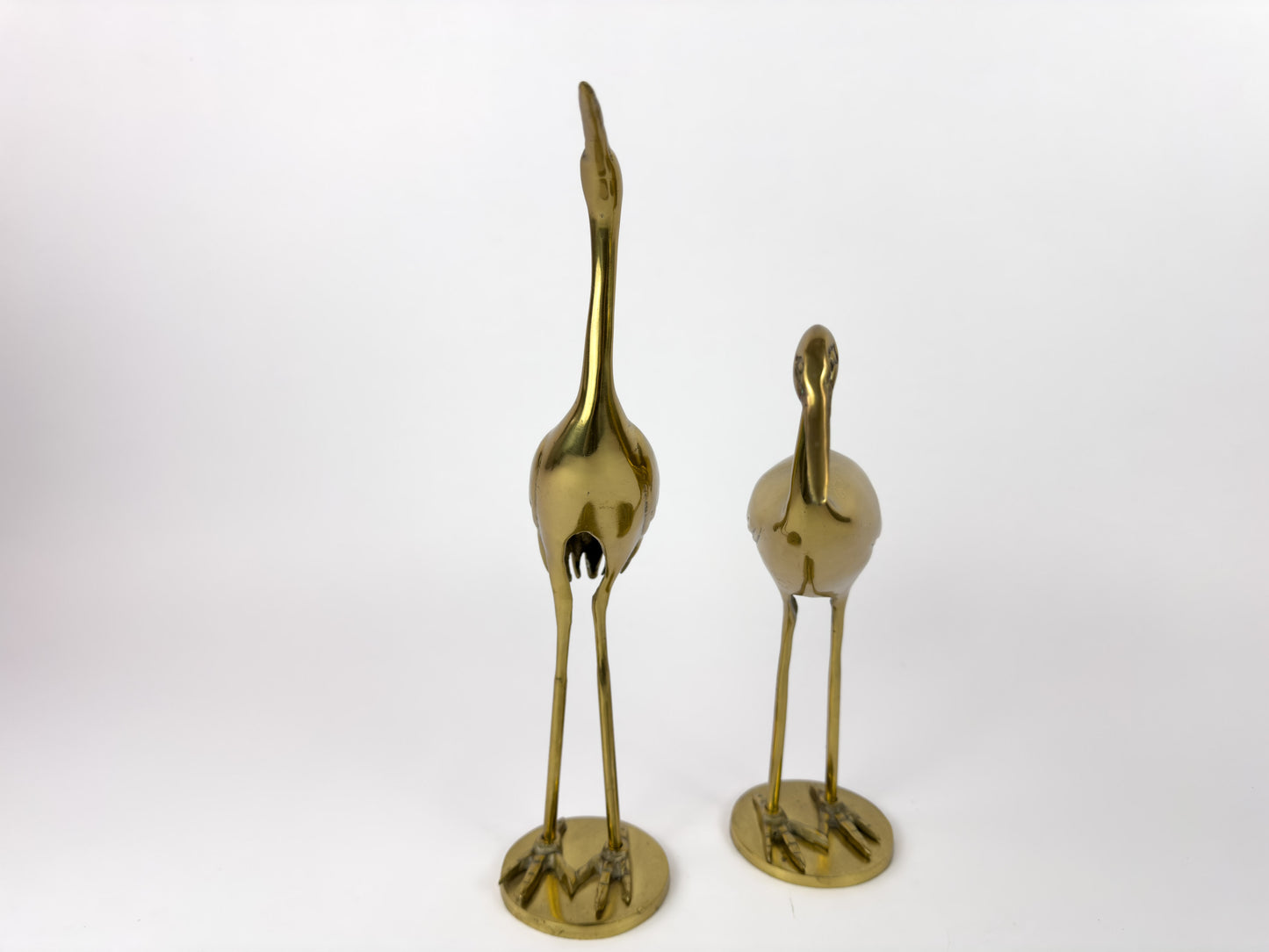 Mid-Century Brass Herons by Gilde Handwerk, 1960s, Set of 2
