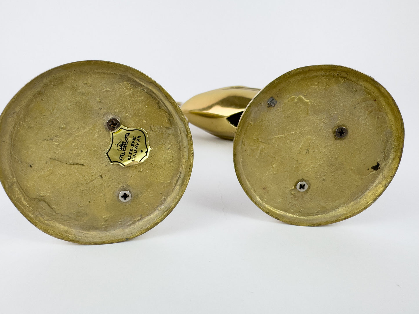 Mid-Century Brass Herons by Gilde Handwerk, 1960s, Set of 2